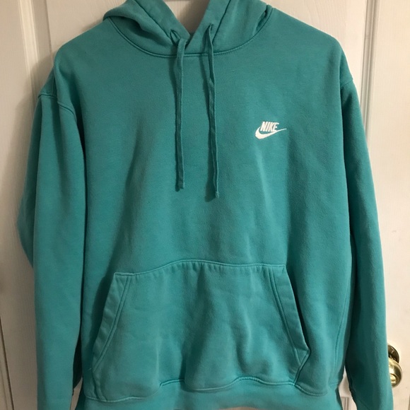 Teal Nike pull over hoodie - Picture 1 of 3